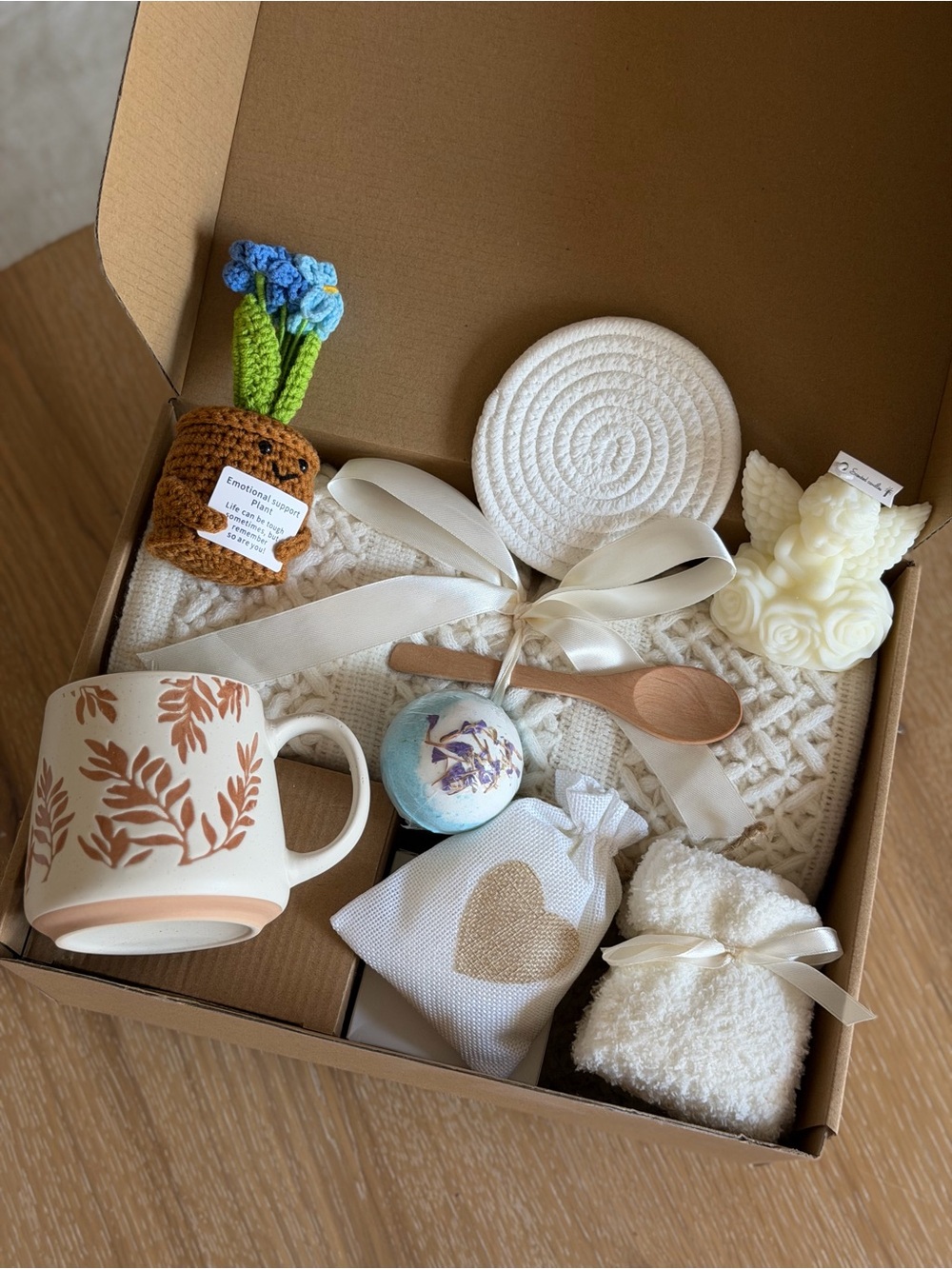 The Cozy Comfort Self-Care Gift Box Cozy Vibes & Emotional Support Gift Set